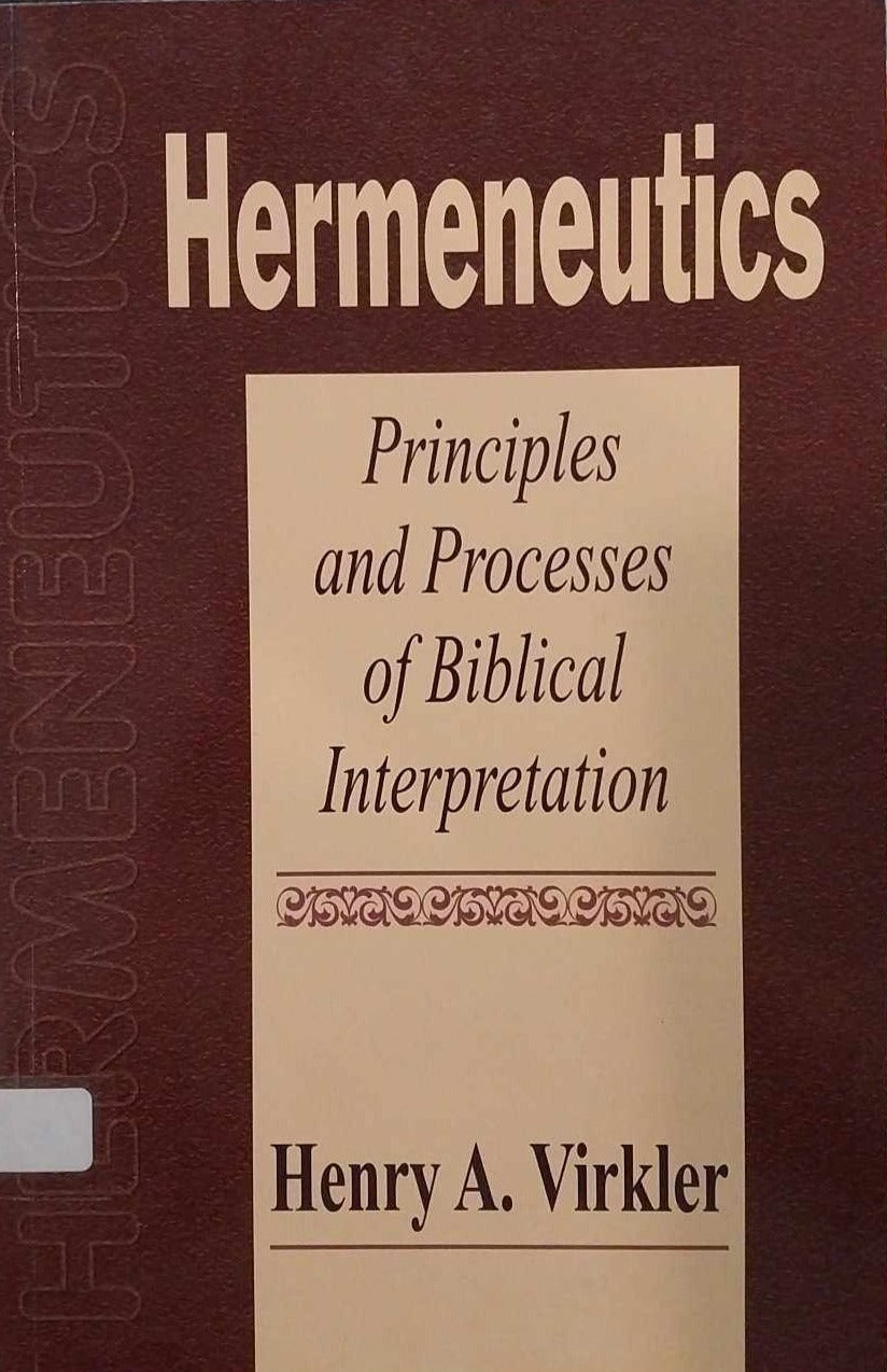 Hermeneutics by Henry Virkler image 0