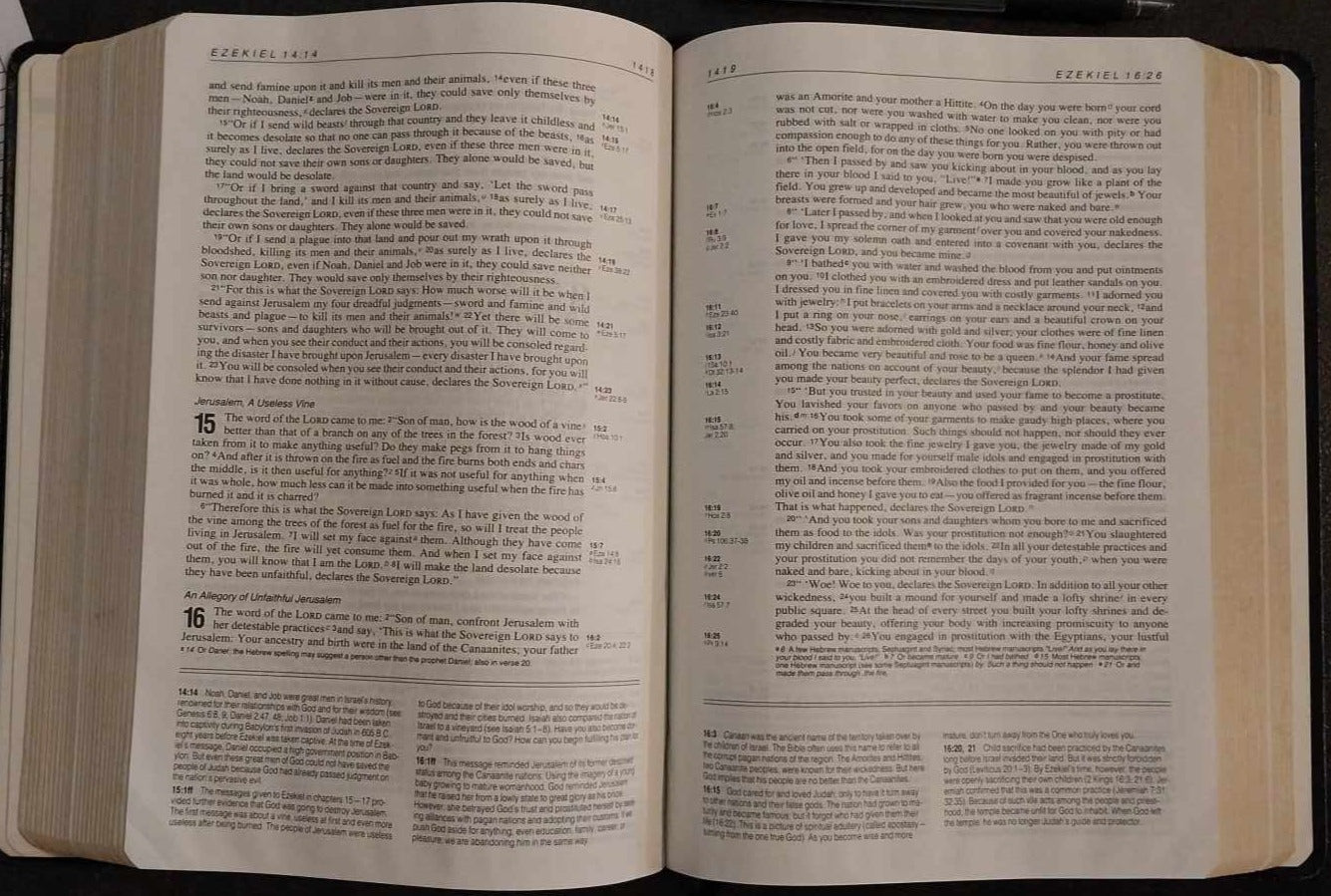 NIV Life Application Bible, Black Bonded Leather image 1