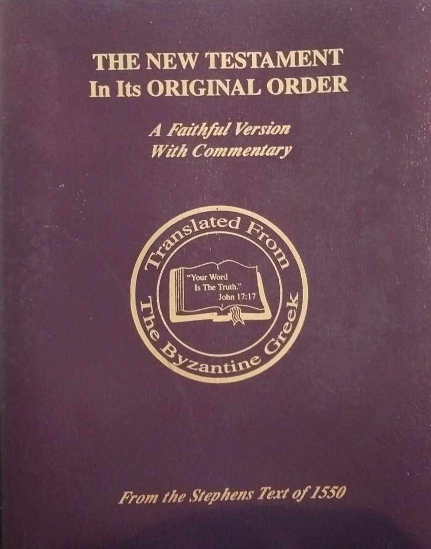 New Testament in its Original Order image 0