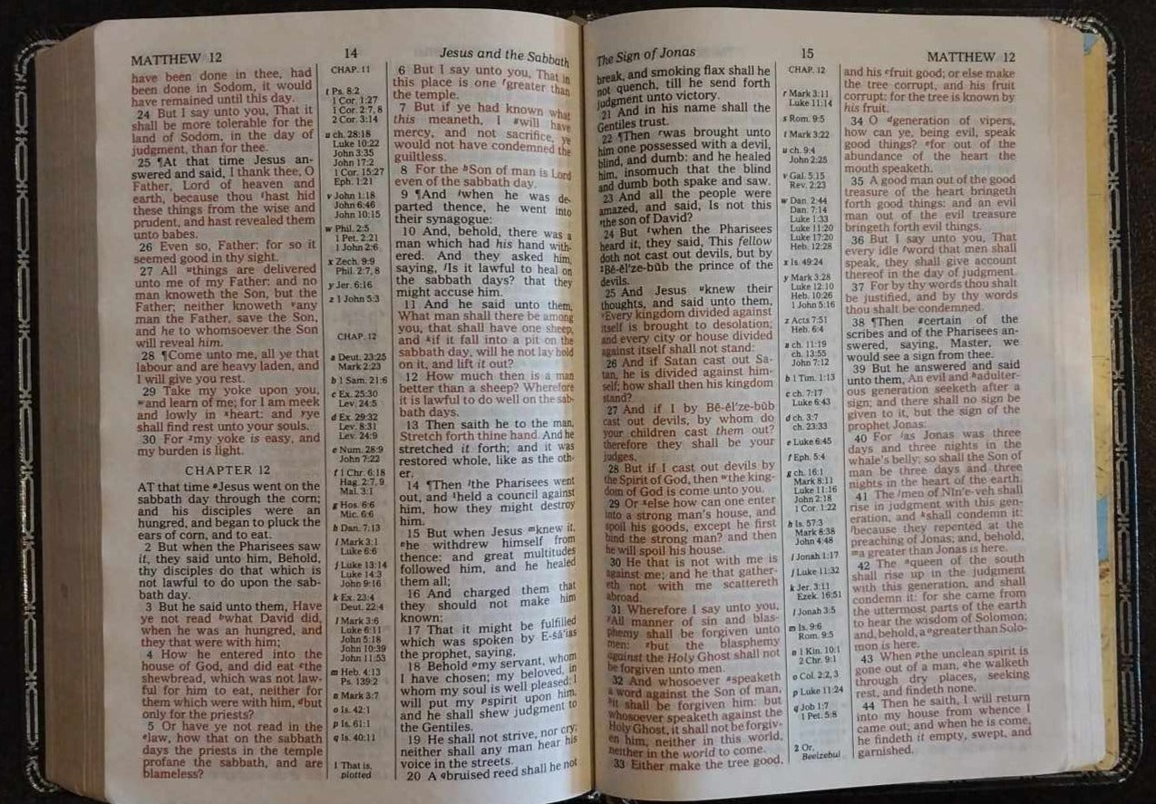 KJV Holy Bible, Grey Bonded Leather image 1