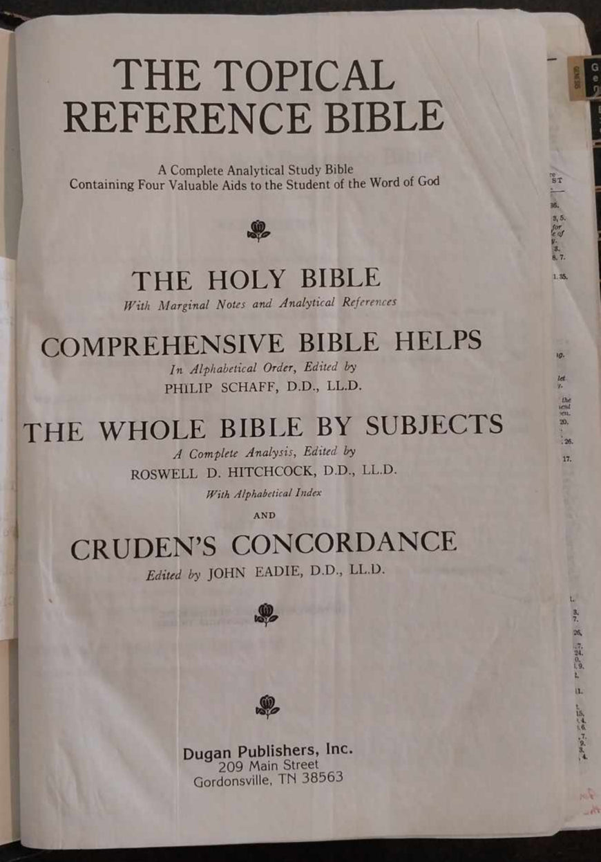 KJV Topical Reference Bible image 2