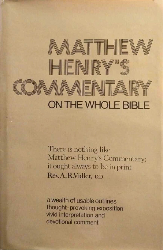 Matthew Henry's Commentary on the Whole Bible In One Volume, Broadoak Edition image 0