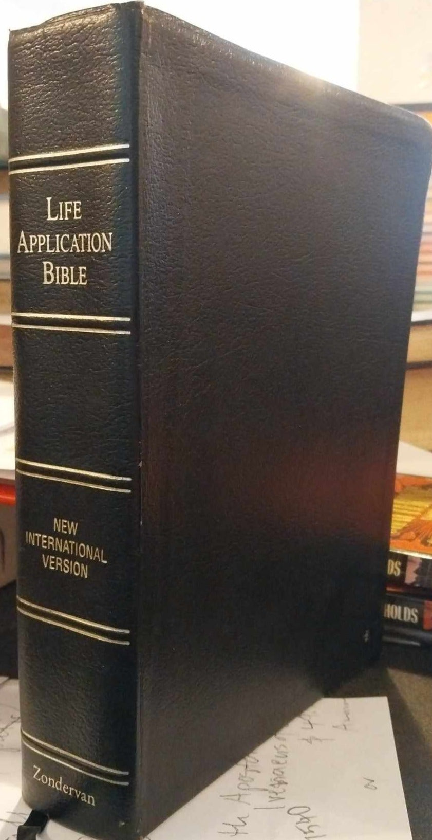 NIV Life Application Bible, Black Bonded Leather image 0
