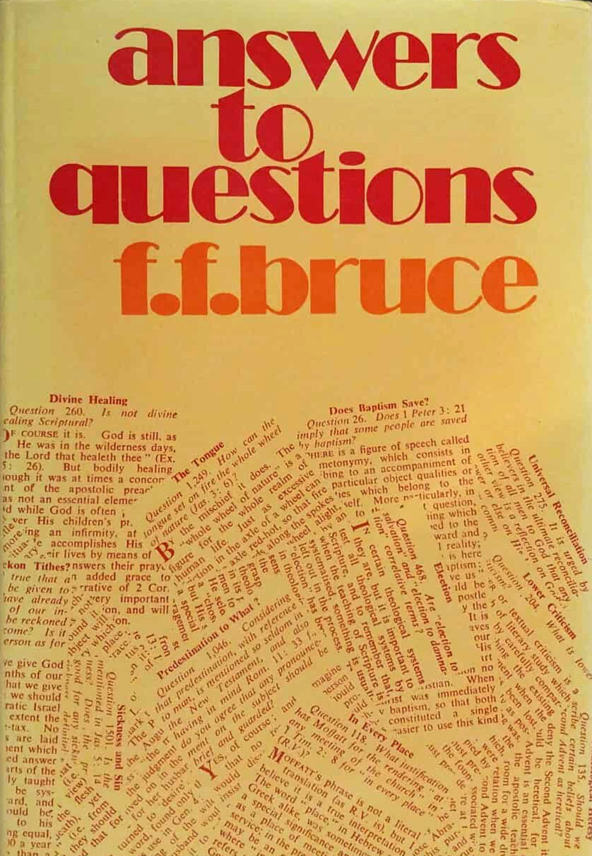 Answers to Questions by F.F. Bruce image 0