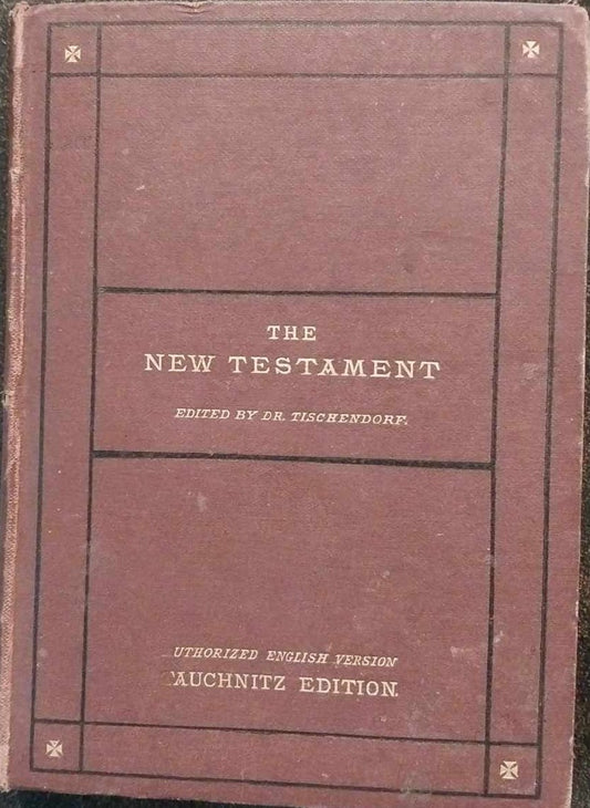 New Testament edited by Dr. Tischendorf image 0