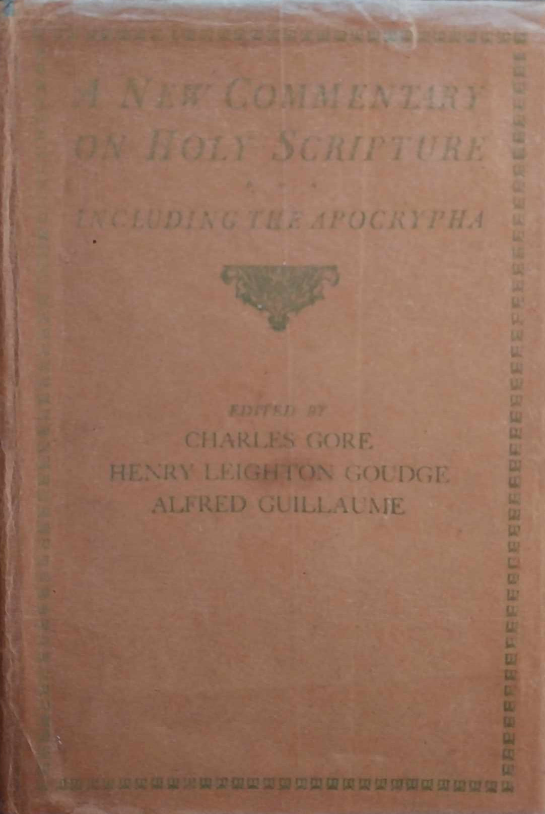New Commentary on Holy Scripture Including Apocrypha by Gore, Goudge, Guillaume image 0