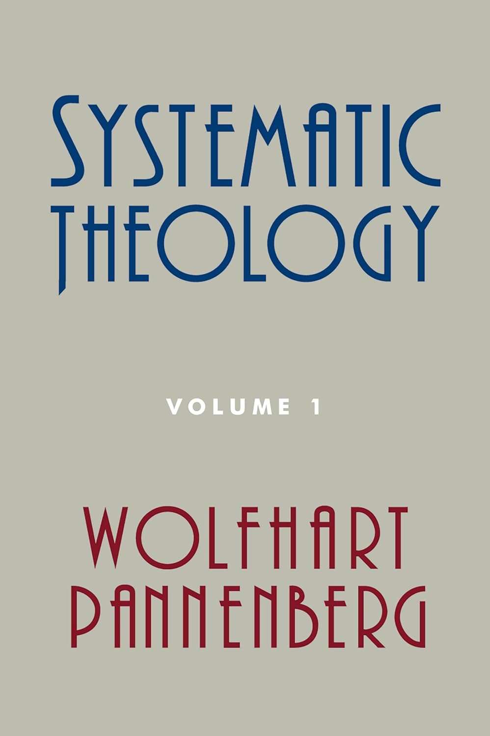 Systematic Theology Volume 1 by Wolfhart Pannenberg image 0