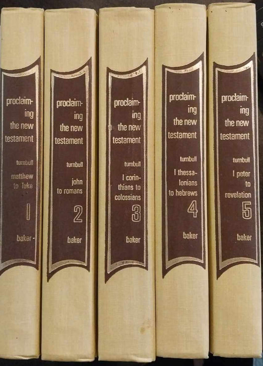 Proclaiming the New Testament: Five Volume Set by Ralph G. Turnbiull image 0