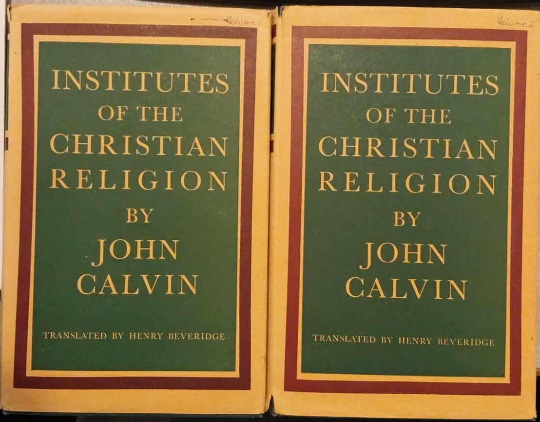 Institutes of the Christian Religion 2-Volume set by John Calvin image 0