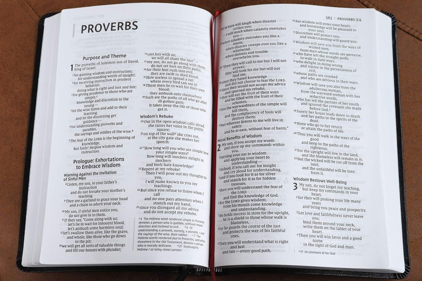NIV Thinline Bible, Large Print, Black Bonded Leather