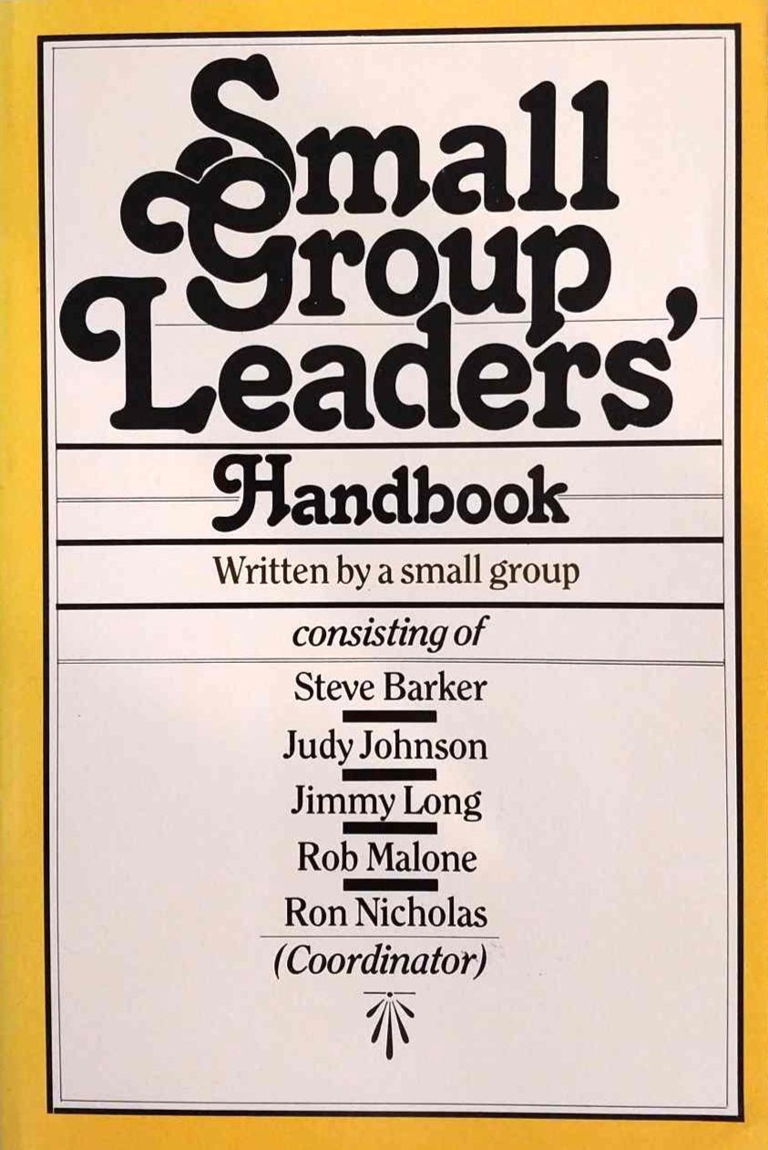 Small Group Leaders' Handbook, written by a small group image 0