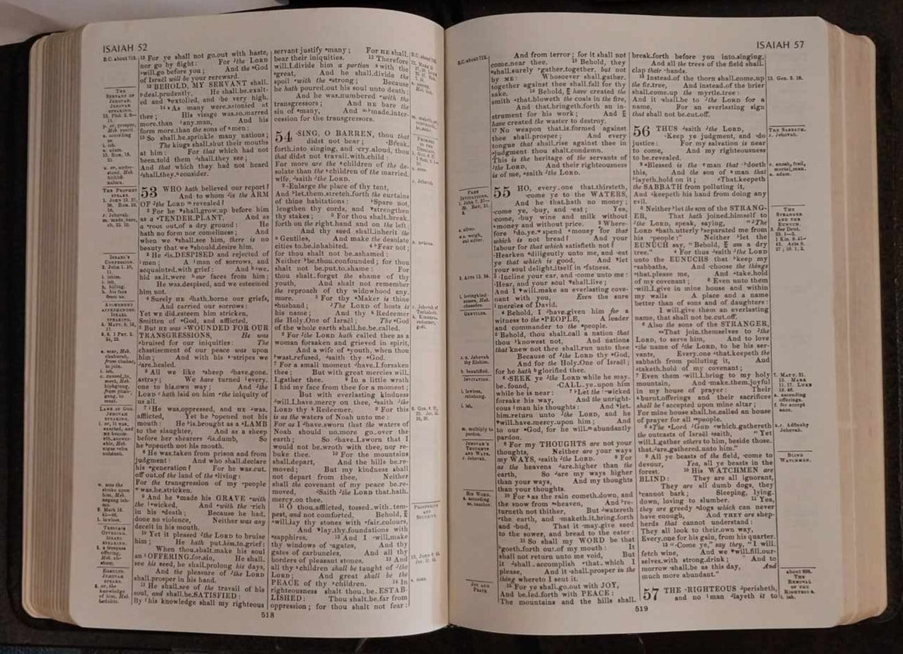 KJV Holy Bible, Concordance, Newberry Reference Edition, Leather Cover image 1