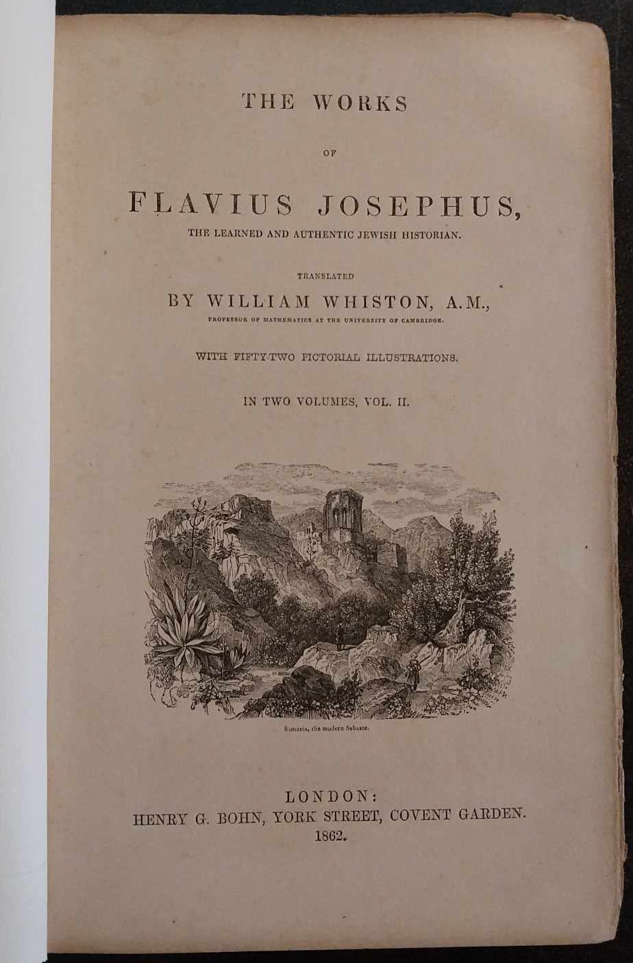 Works of Josephus Vol. II, Translated by William Whiston, 1862 image 1