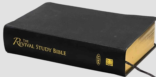 NKJV Revival Study Bible, Black Leather Cover image 0