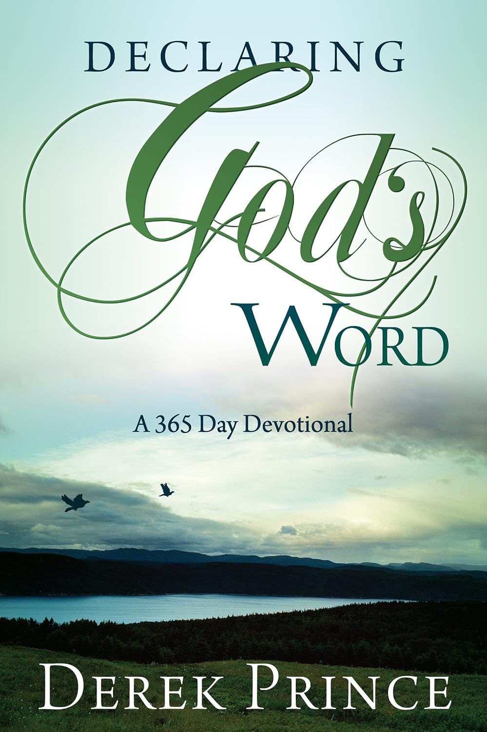 Book cover of 'Declaring God's Word' with a scenic background