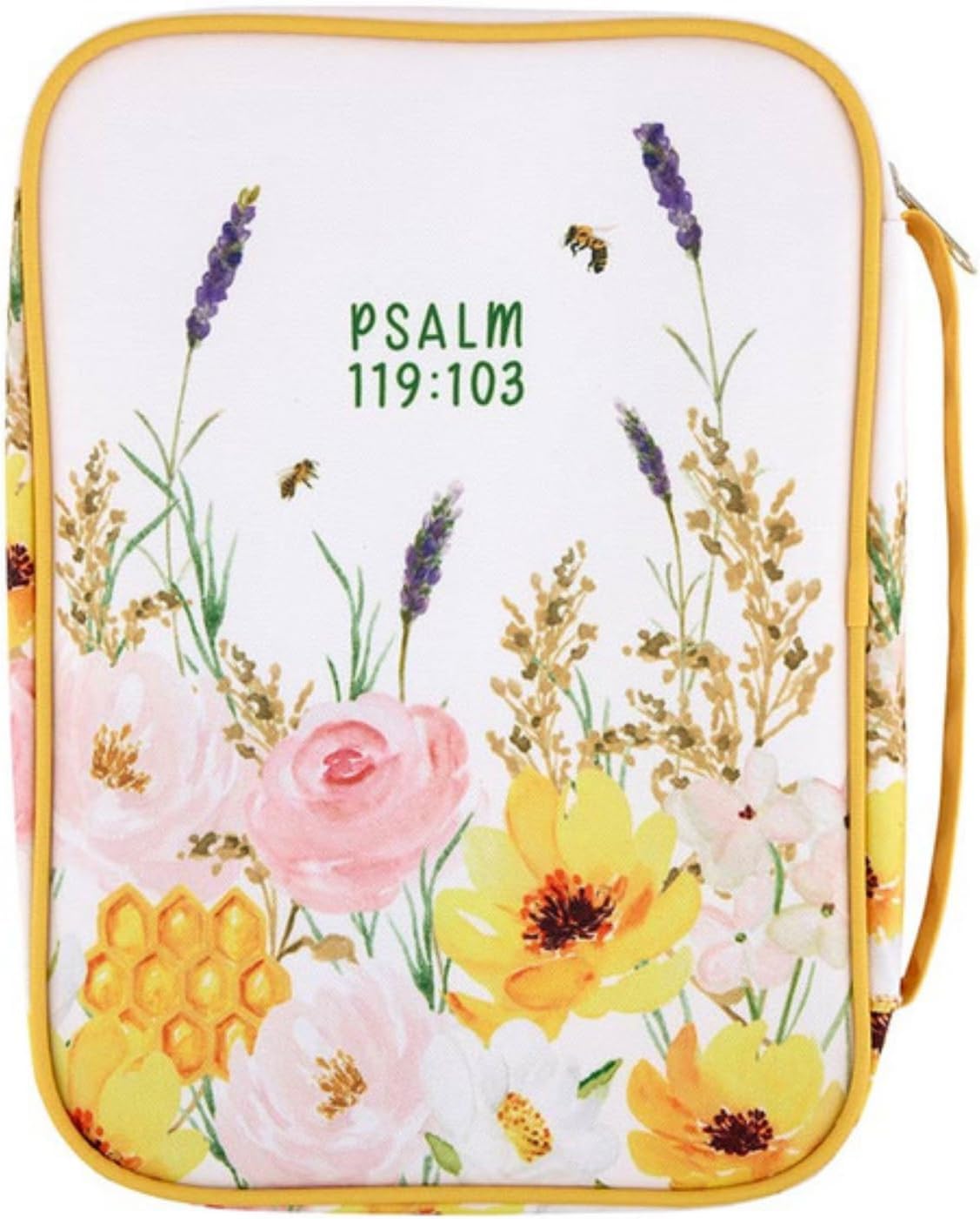 Floral design case with 'Psalm 119:103' text on a white background