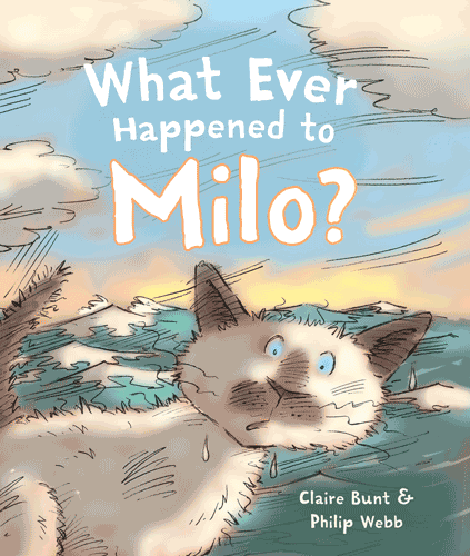 Book cover of 'What Ever Happened to Milo?' with a cat illustration and title text.