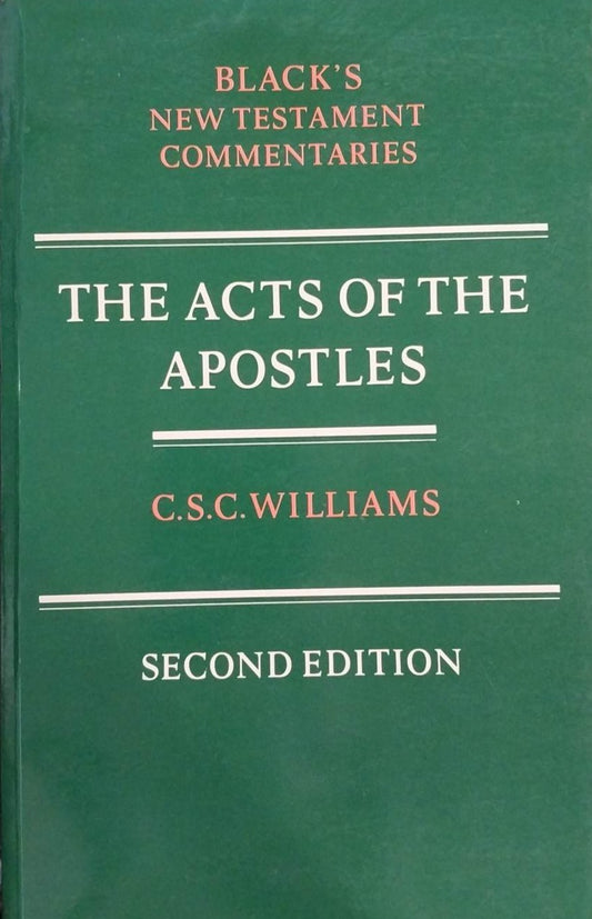 Acts of the Apostles (Black's NT Commentaries) by C.S.C. Williams image 0