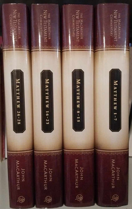 MacArthur New Testament Commentary: Matthew, 4-Volume Set image 0
