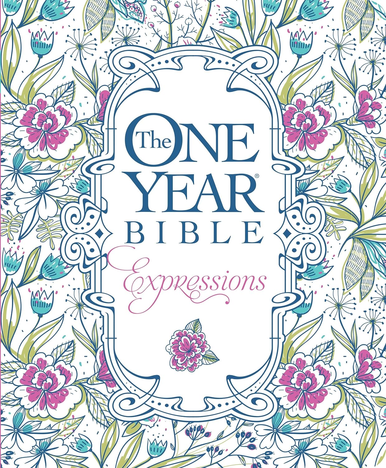 NLT One Year Bible: Expressions (Journalling and Colouring Bible) image 0
