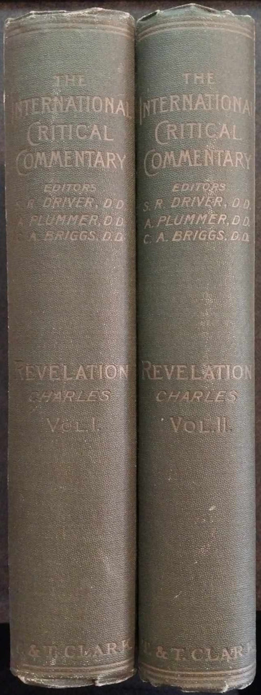 Revelation (International Critical Commentary) Vol. I and II Set by R.H. Charles image 0