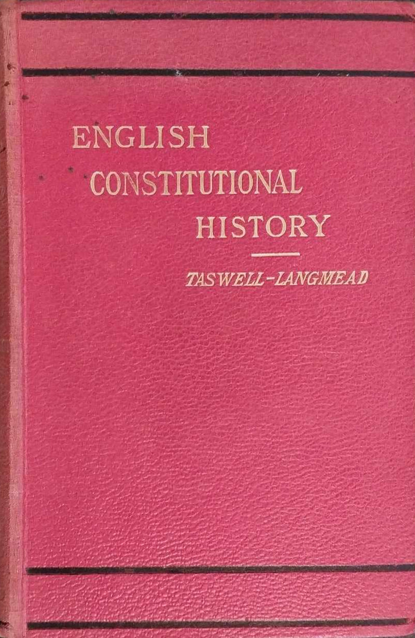 English Constitutional History by Thomas Pitt Taswell-Langmead image 0
