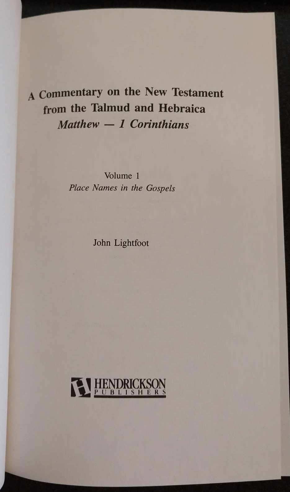 Commentary on the NT from the Talmud and Hebraica, 4-Vol Set by John Lightfoot image 2