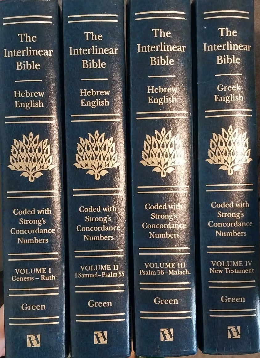 Interlinear Bible Hebrew/Greek/English 4-Volume Set