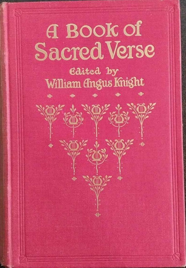 Book of Sacred Verse edited by William Angus Knight image 0