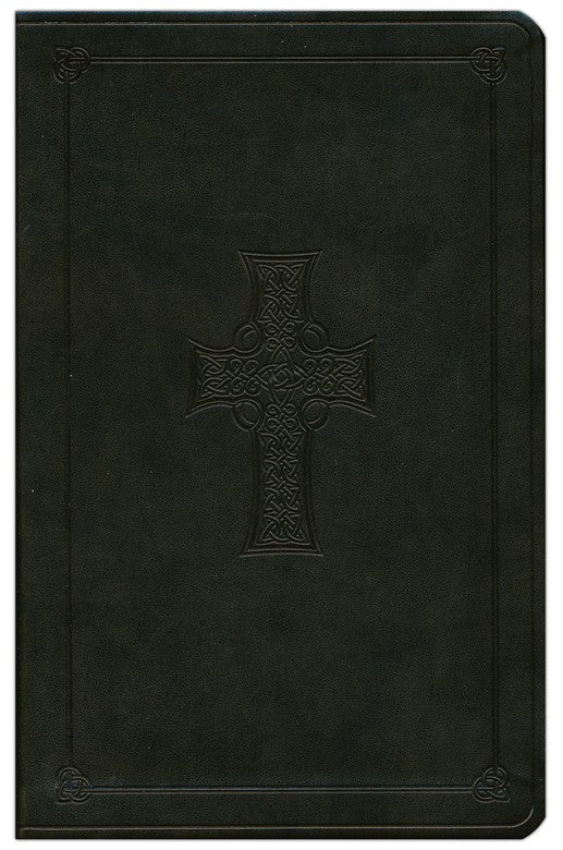 ESV Holy Bible, Black Leatherlike, Celtic Cross Design image 0