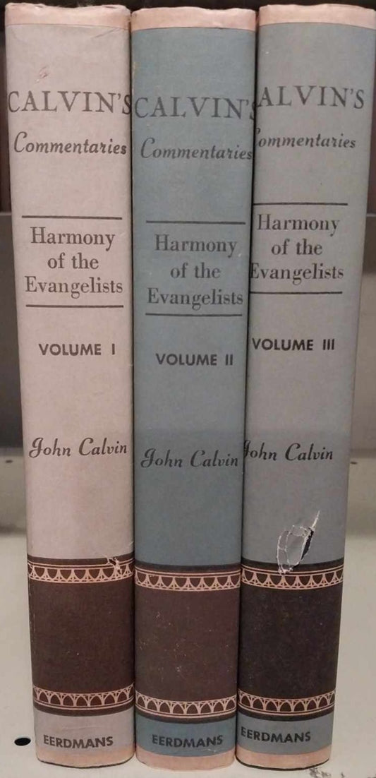Calvin's Commentaries: Harmony of the Evangelists, 3 Volume Set image 0