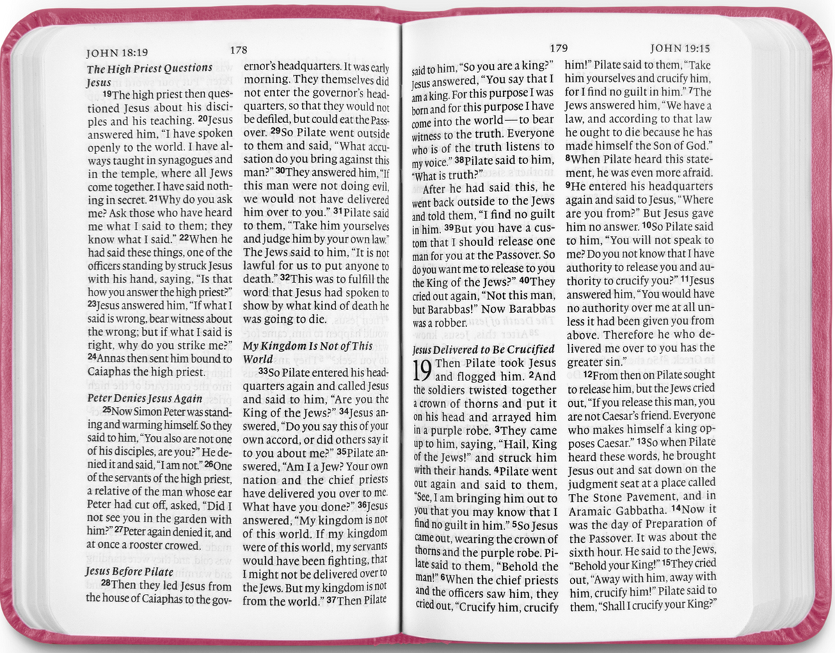ESV Vest Pocket New Testament with Psalms and Proverbs, Berry Floral