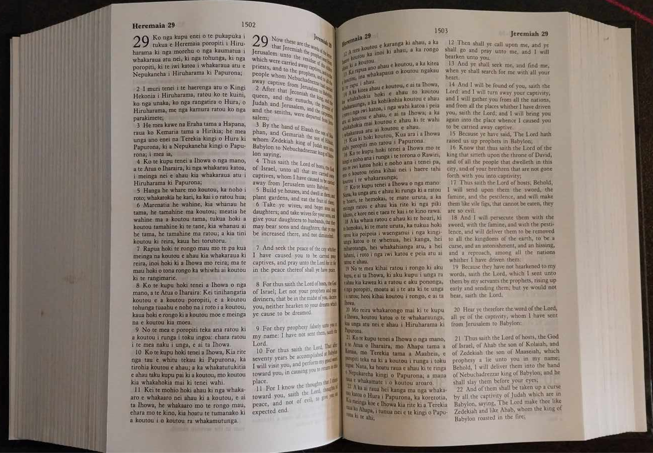 Ko Te Paipera Tapu / The Holy Bible: KJV Maori/English Bilingual image 1