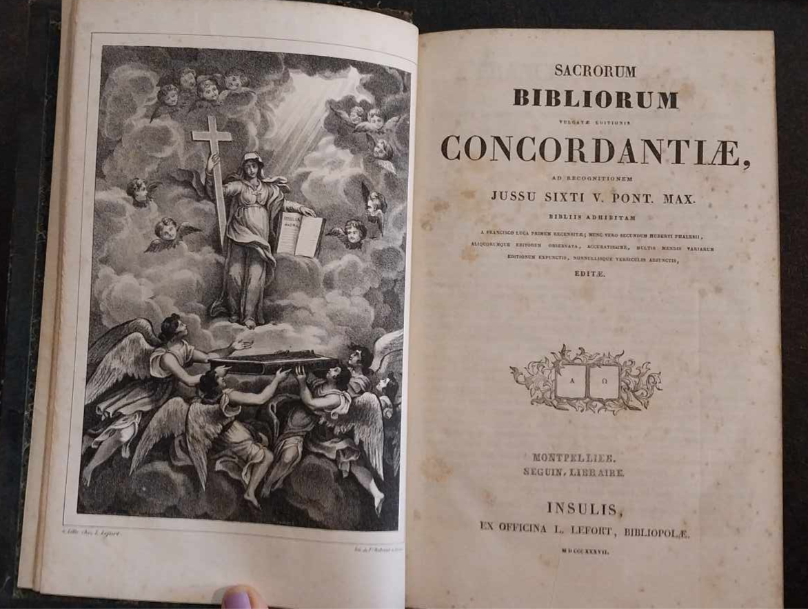 Sacrorum Bibliorum Concordantiae (19th Century Concordance in Latin) image 1