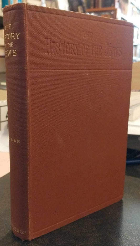 History of the Jews by Henry Hart Milmann image 0