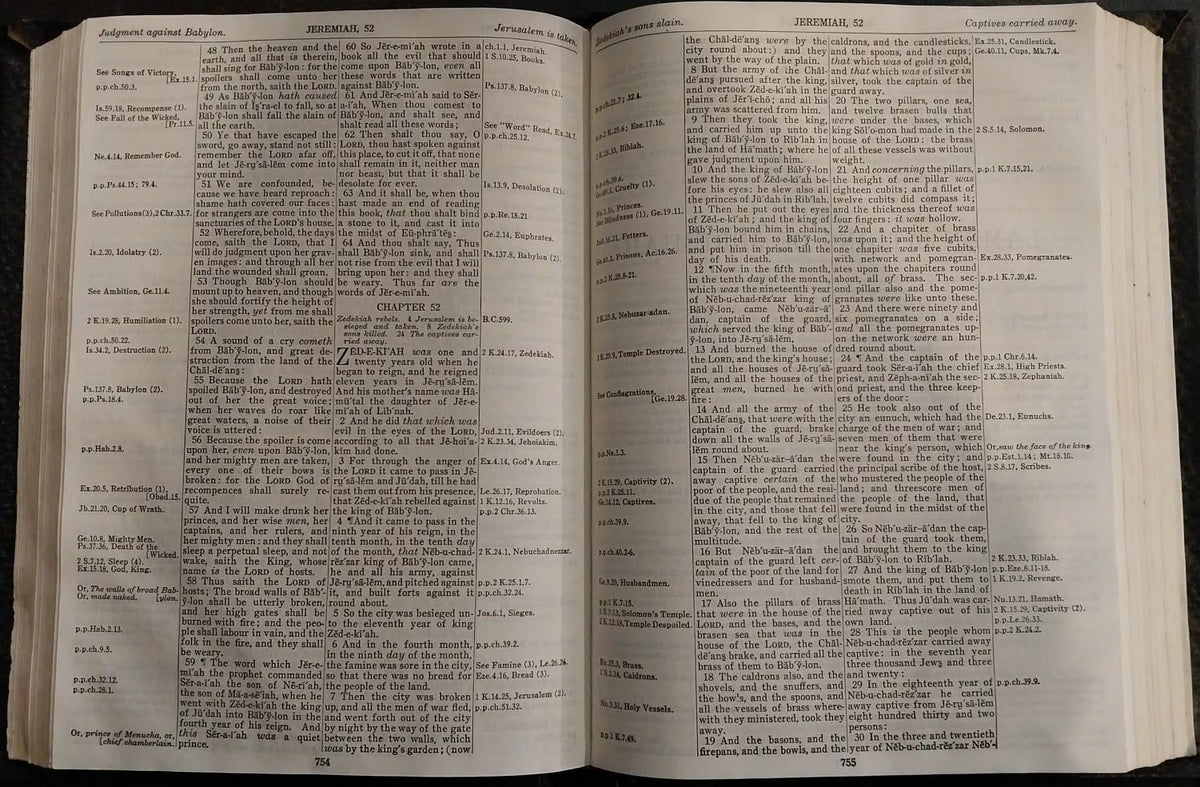 KJV New Chain-Reference Bible, Leather Cover