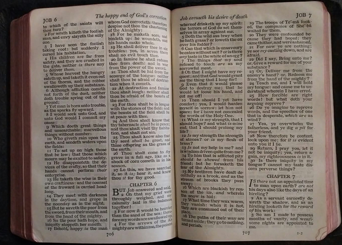 KJV Holy Bible, Black Leather