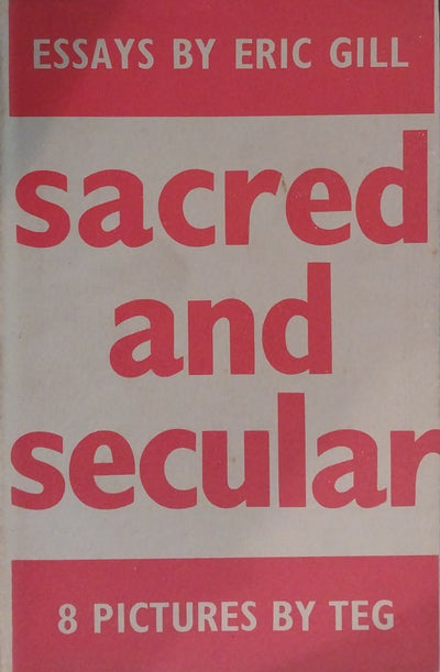 Sacred and Secular by Eric Gill