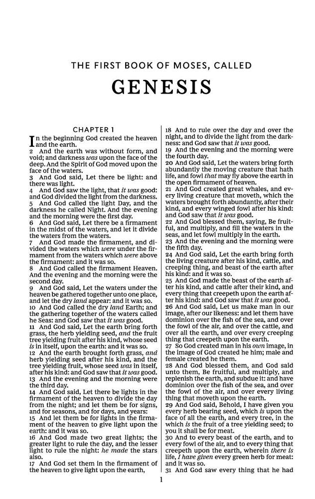 KJV Pew Bible, Hardcover, Black