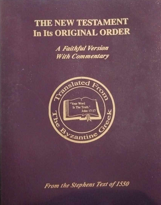 New Testament in its Original Order image 0