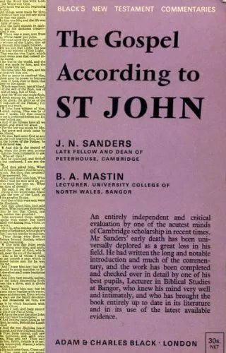 Gospel According to St. John by J.N. Sanders and B.A. Mastin image 0