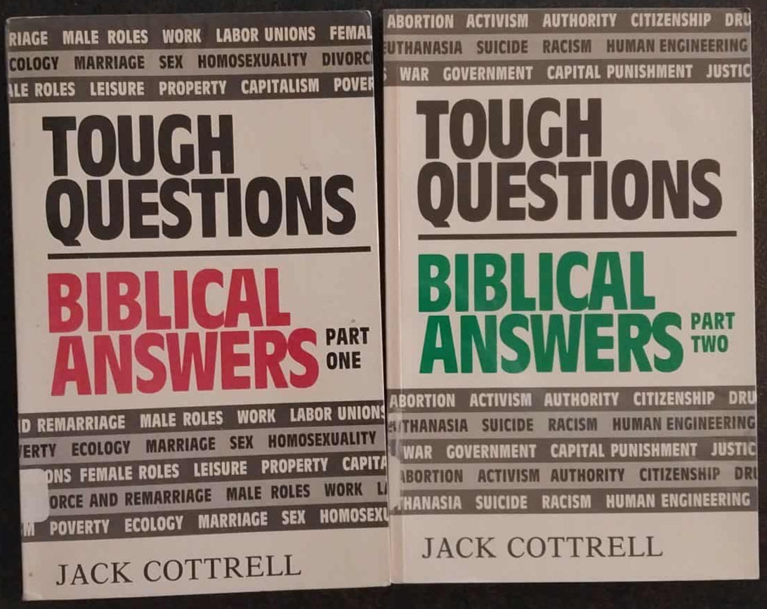 Tough Questions, Biblical Answers (2 Volumes) by Jack Cottrell image 0