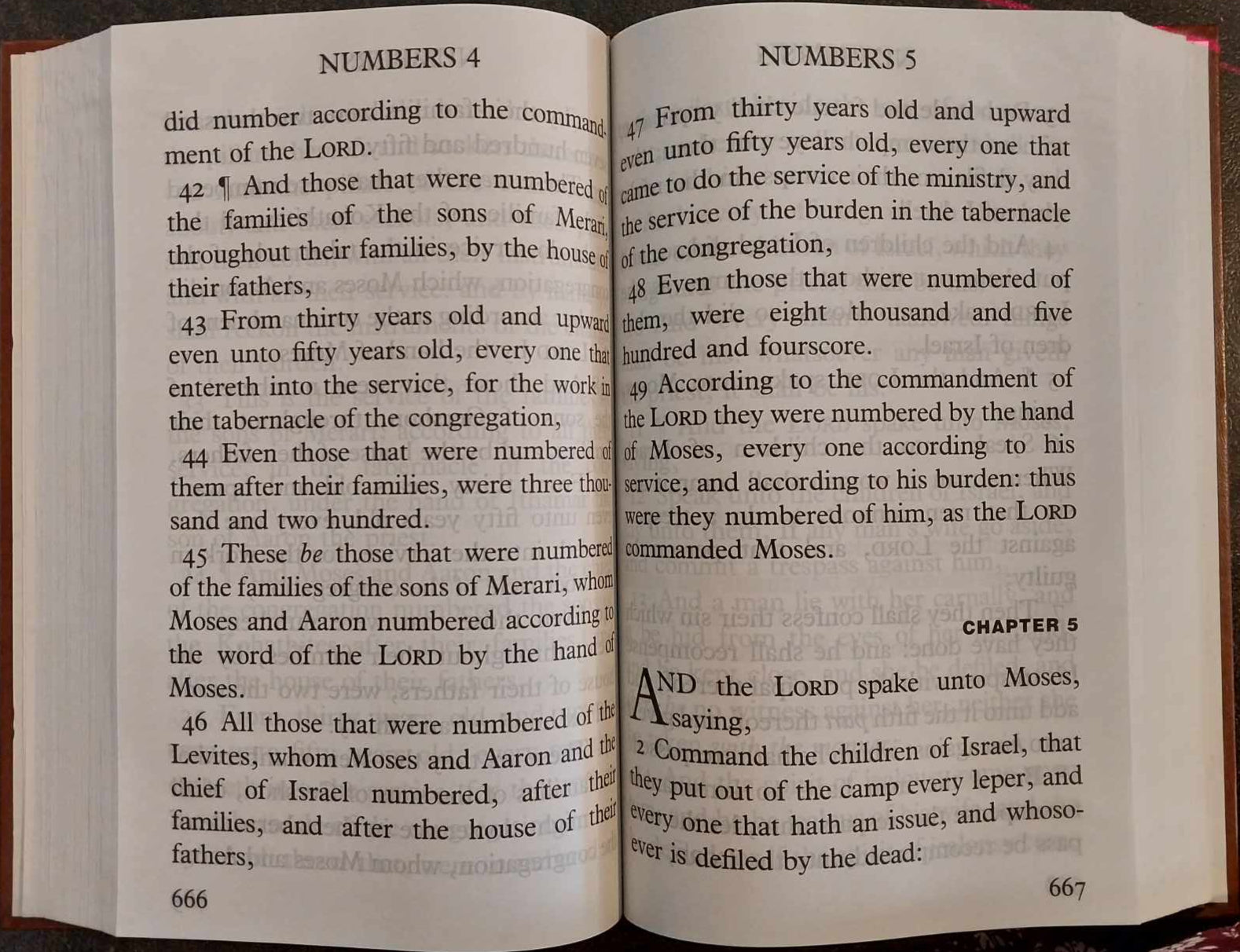 KJV Holy Bible, Giant Print Edition, in 4 Volumes image 2