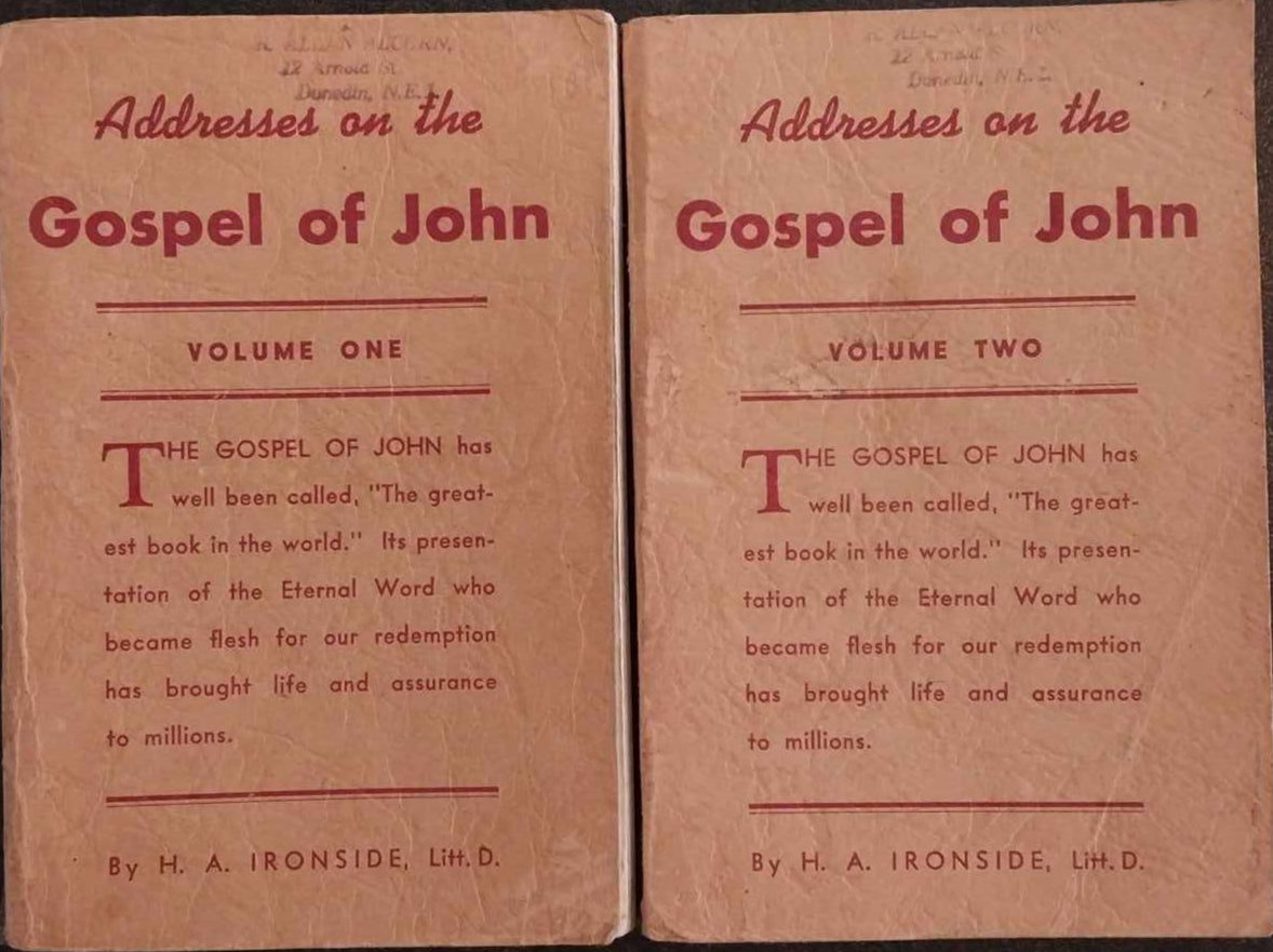 Addresses on the Gospel of John 2-Volume Set by H.A. Ironside image 0