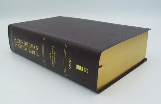 NIV Zondervan Study Bible, Bonded Leather, Burgandy image 0