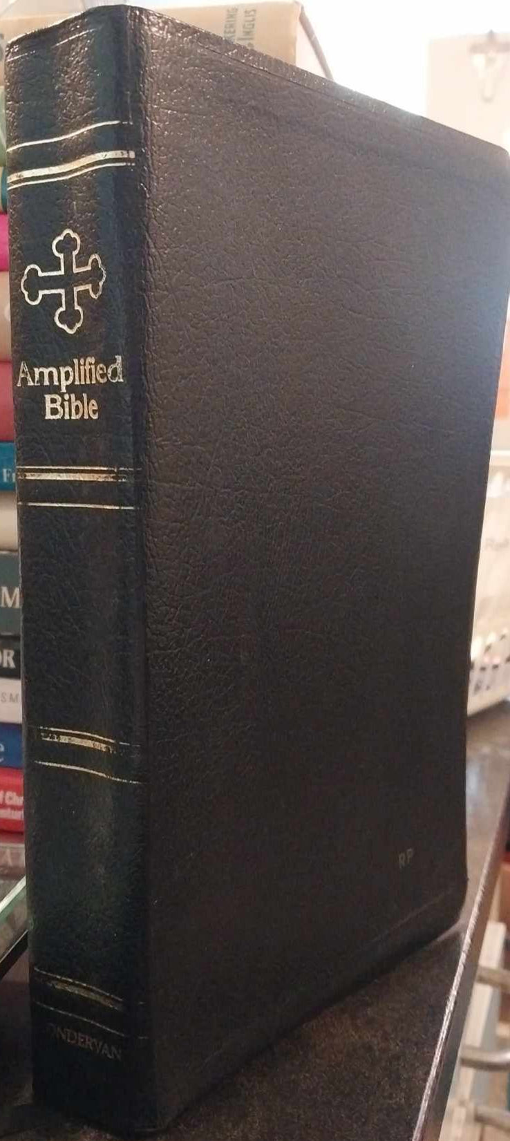The Amplified Bible, Black Leather image 0
