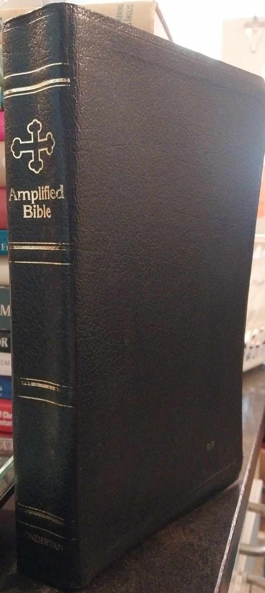 The Amplified Bible, Black Leather image 0