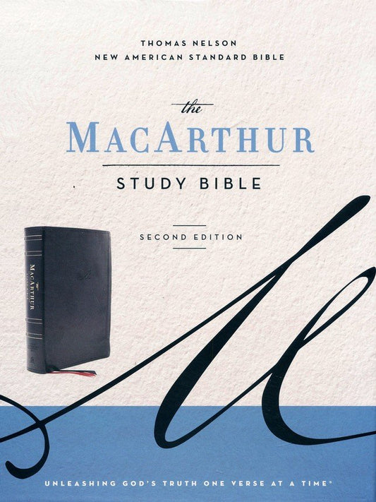 NASB MacArthur Study Bible, Black Leathersoft