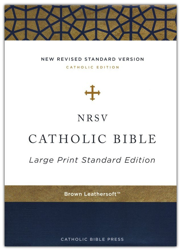 NRSV Catholic Bible, Large Print, Comfort Print, Leathersoft, Brown