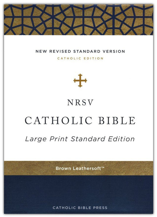 NRSV Catholic Bible, Large Print, Comfort Print, Leathersoft, Brown